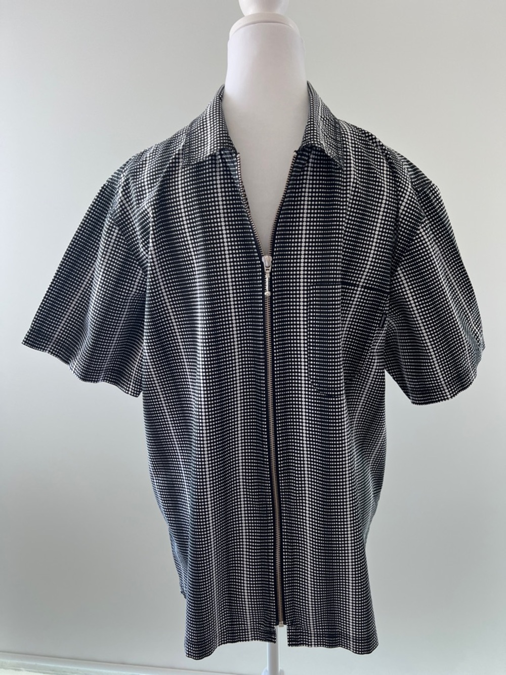 Supreme Dots Zip Up Short Sleeve Shirt